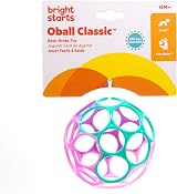 Bright Starts Oball Classic Easy-Grasp Toy Pink Purple view 5