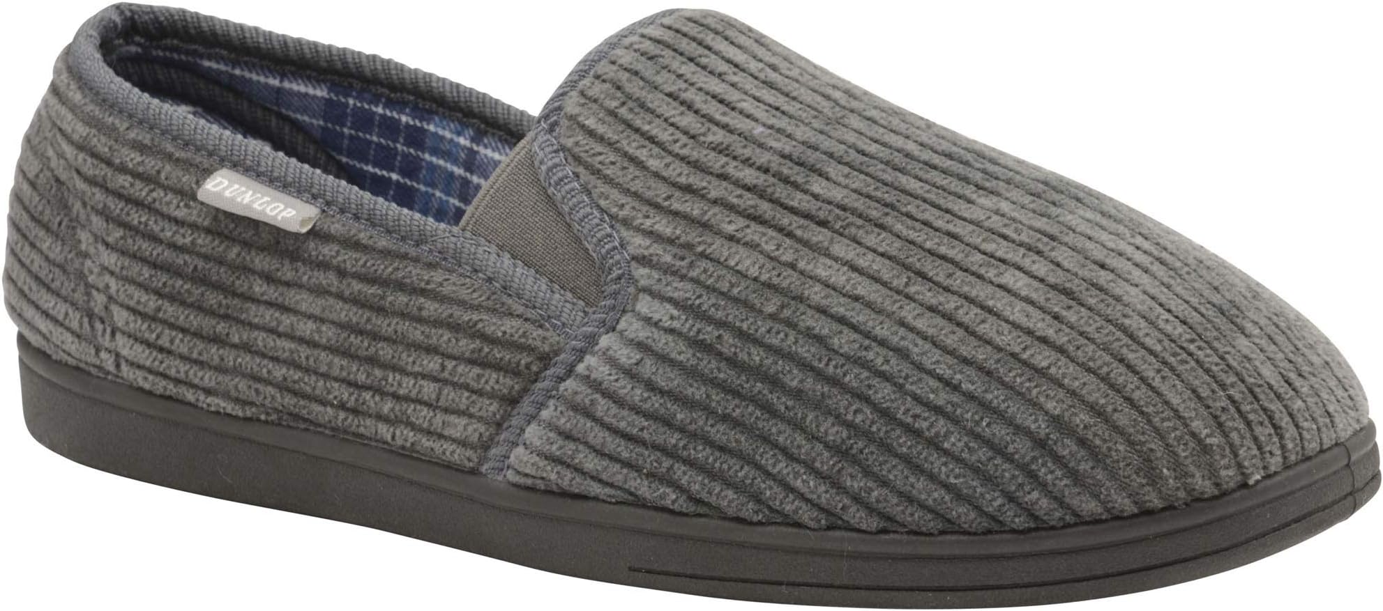 Dunlop Mens Brady Slip On Comfy Slippers