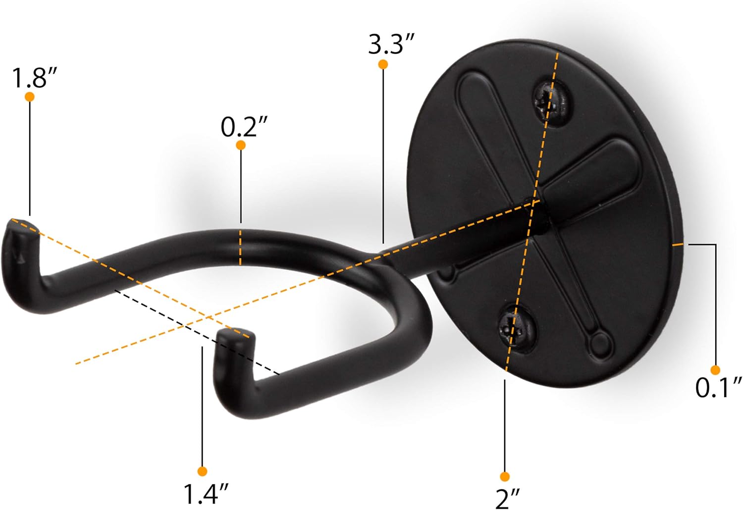 Wallniture Sporta Wall Mount Baseball and Bat Display Memorabilia Holder Collectibles Rack Black Set of 2 : Sports & Outdoors