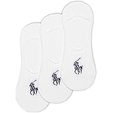 Polo Ralph Lauren Men's Dress Liner Socks - 3 Pair Pack - Lightweight Cotton Comfort with Non-Slip Heel