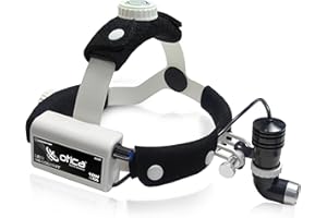 OTICA 10 Watt ENT Surgical LED Headlight for Doctors Hospital and Multi Purpose (Adjustable Focus of Light)