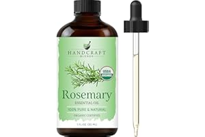 Handcraft Blends Organic Rosemary Essential Oil – 1 Fl Oz – 100% Pure and Natural – Premium Grade Essential Oil for Diffuser and Aromatherapy