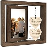 EYITUPC 1 Year Anniversary Picture Frame Gifts, 1st Anniversary Frame for Her Him Girlfriend Boyfriend, Display Two 4x6 Inch