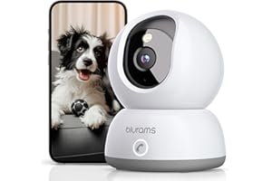 blurams Pet Camera 2K, Cameras for Home Security with One-Touch Call, Dog Camera w/Color Night Vision, Motion Tracking, Cloud & SD Card Storage (2.4GHz Wi-Fi)