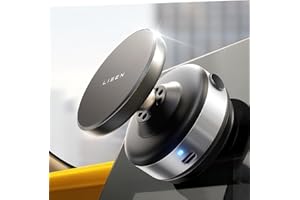 LISEN Suction Phone Mount, Content Creator Vlogging Portable Super Stable Electric Vacuum Magnetic Phone Holder, 360 Adjustable Travel Multi-Scene TikTok for iPhone 17 Pro Max Air 16e 16 15 14 13