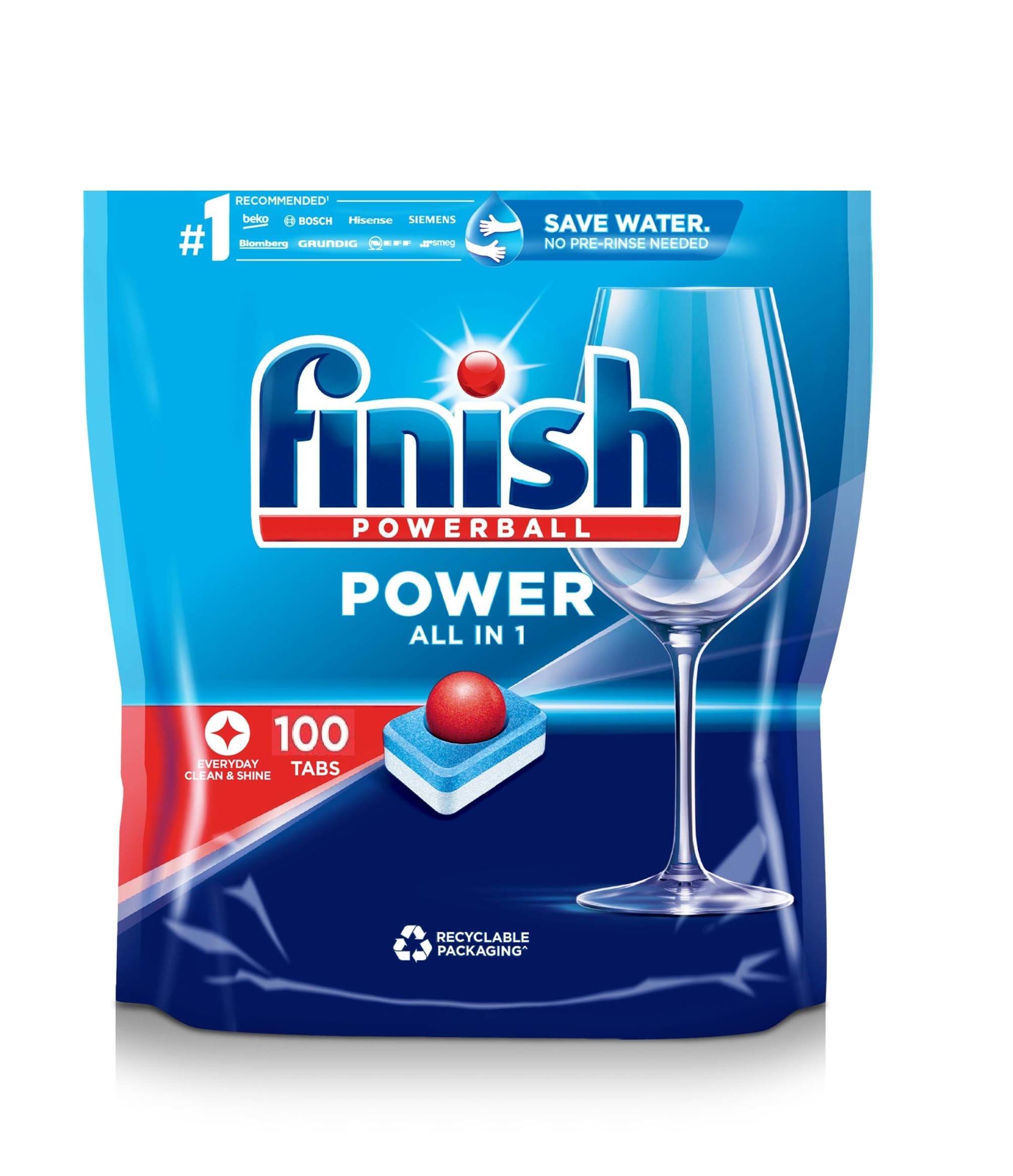 FINISH POWERBALL DISHWASHER TABLETS 110 MEGA PACK CLASSIC