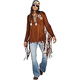 Dreamgirl Adult Mens Hippie Costume, 60s Rock Star Hippie Dude Halloween Costume
