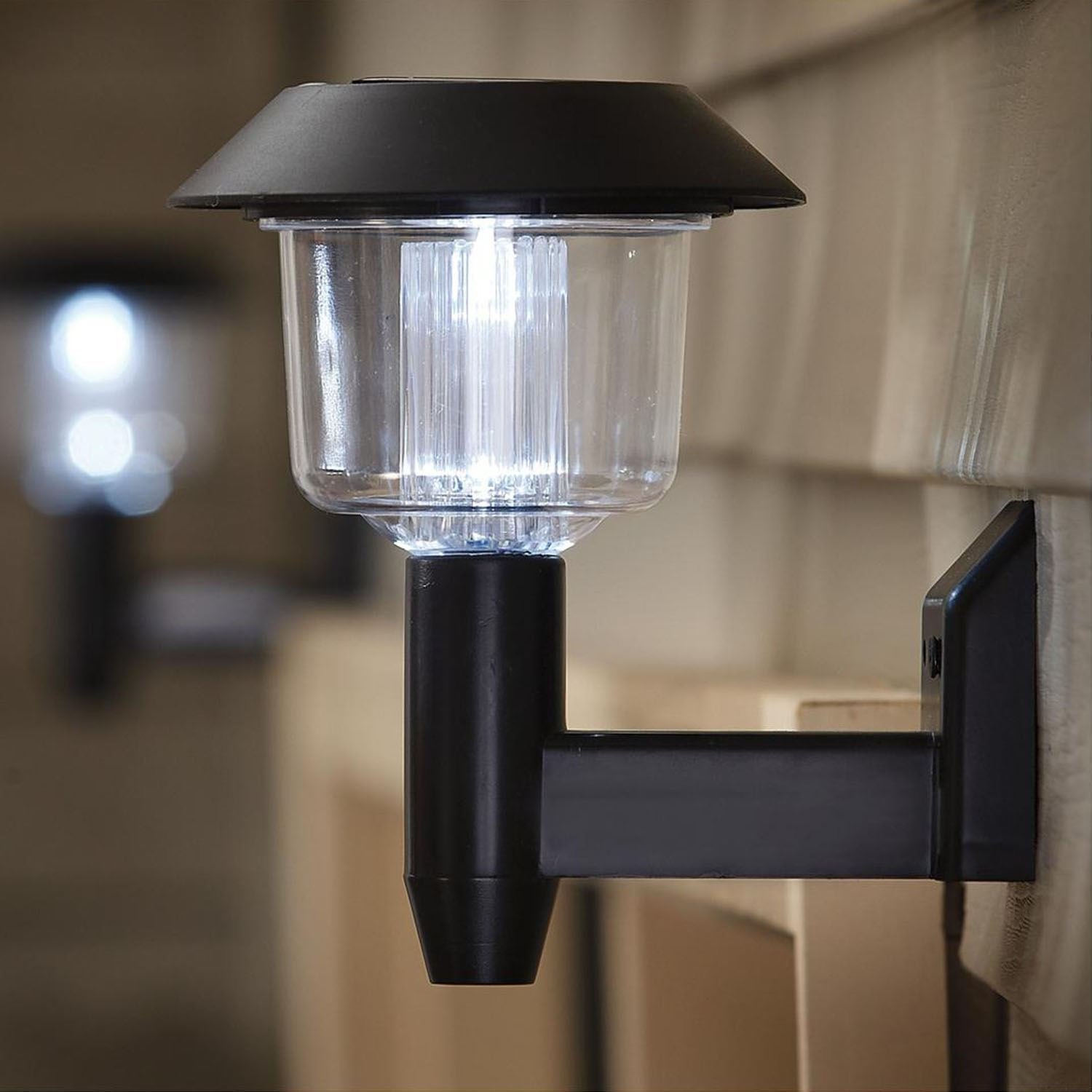 Solalite LED Wall Light Solar Powered Bright White Amazon.co.uk Lighting