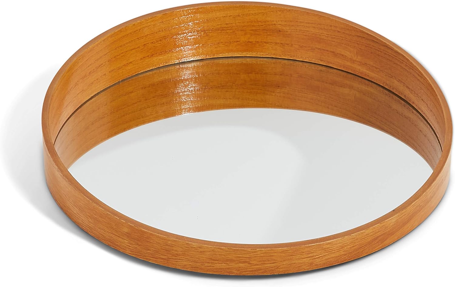 A Rated Trading Round Bamboo Mirror - 20 Inches - Vanity Bathroom Mirror - Large Circle Wall Decoration: Furniture & Decor
