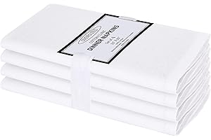 Cotton Clinic Cloth Dinner Napkins 20x20 Inch 100% Cotton - Perfect Everyday Use Table Napkins - Soft Durable Washable - Idea