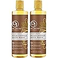 Dr Jacobs Naturals Pure Castile Liquid Soap Body Wash - Great to Put Into a Liquid Soap Dispenser for Bathroom(Sandalwood, 16 Oz (Pack of 2))