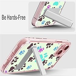 Ecute Dog Paw Case for iPhone 15 with Stand,Drop