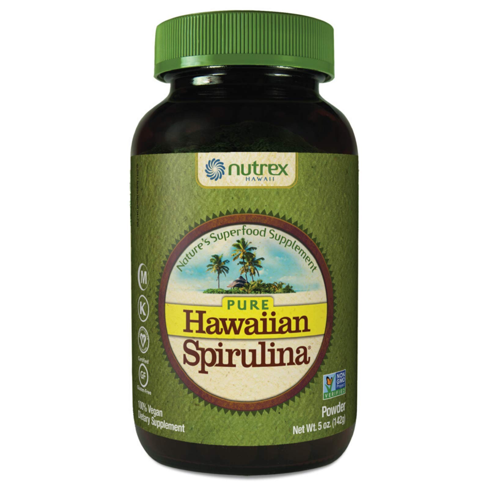 Pure Hawaiian Spirulina Powder 5 Ounce Natural Premium Spirulina from