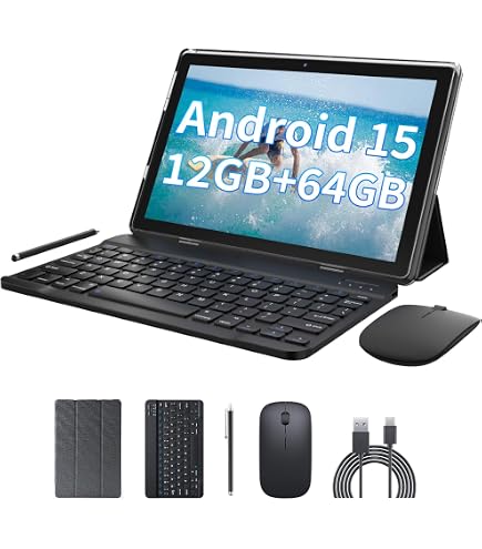 Amazon.com : Android OS Tablet 2 in 1 Tablets 10 Inch Tablet with