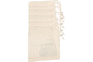 6-Pack Reusable Cotton Mesh Produce Bags Eco-Friendly Washable Fruit & Vegetable Storage Bags, Breathable Drawstring Grocery 