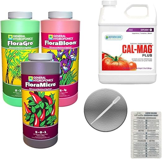 General Hydroponics Flora Series Trio Floragro Florabloom Floramicro Botanicare Cal Mag Plus Bundle Twin Canaries Chart Pipette Quart Flora Trio Quart Cal Mag Plus Amazon Co Uk Garden Outdoors