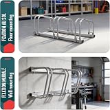 VOUNOT 3 Bike Stand Floor or Wall Mounted Bike Rack Garage Storage view 4