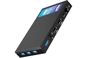MeLE Quieter3Q Fanless Mini PC 8GB DDR4 256GB ROM Tiny Desktop PC Celeron N5105(up to 2.9GHz) Micro Computer Dual HDMI 4K@60,