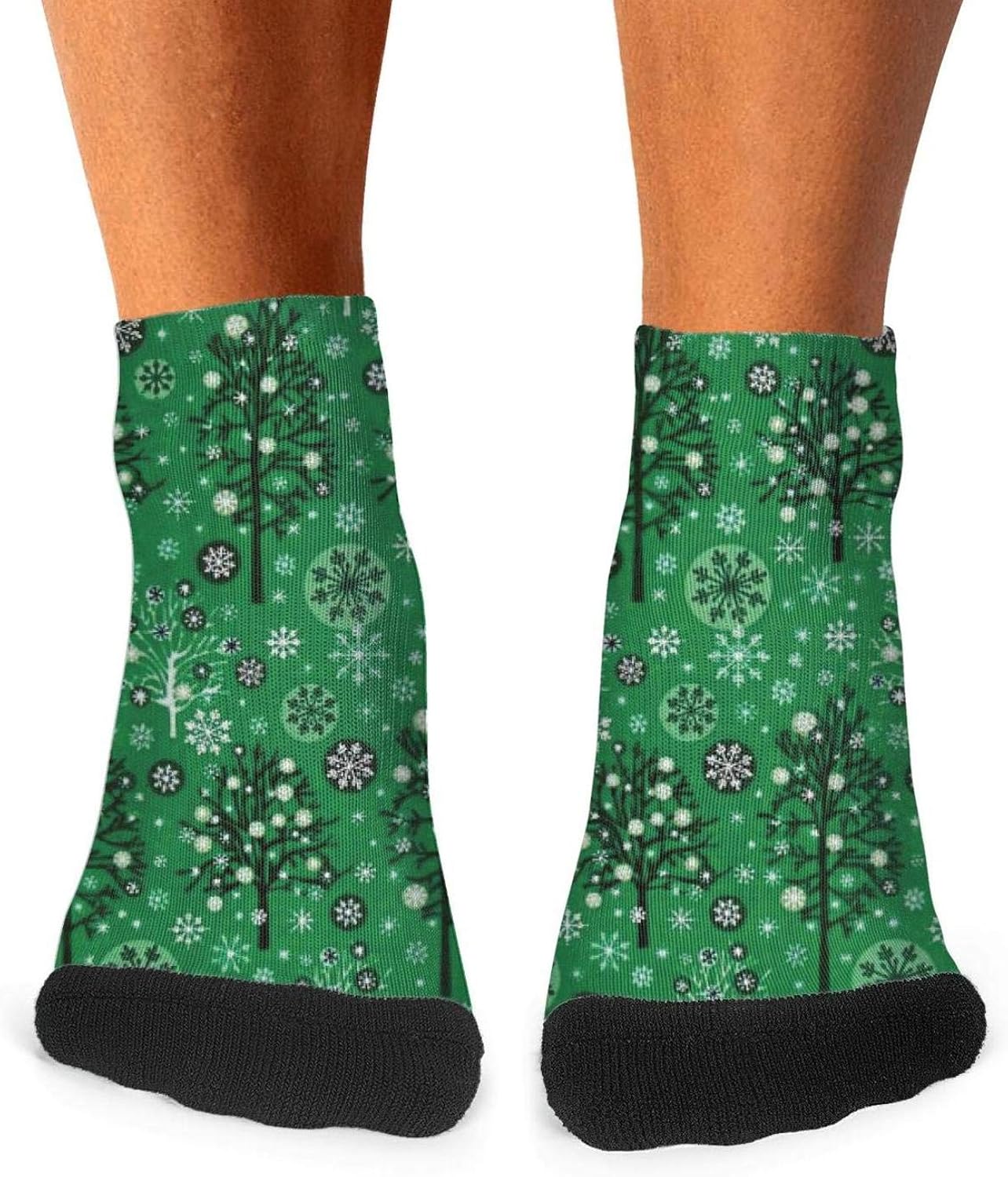 MENWO34W Mens Merry Christmas Trees01 Socks Stylish Crew Socks Amazon