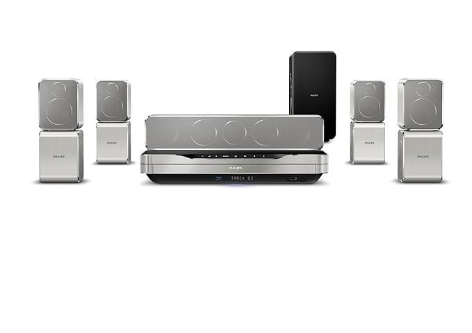 Philips HTS9520/12 5.1 3D Blu-ray Heimkinosystem (HDMI, Upscaler 1080p, DivX-zertifiziert, Docking-Funtkion für Apple iPod/iP