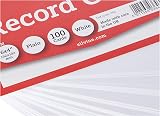 Silvine Record Cards 152x102 mm Plain Pack of 100 White 764 view 3