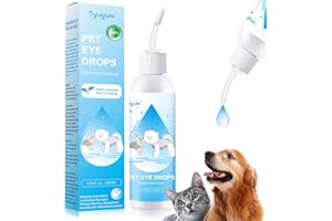 Tyuyuio Eye Drops for Dogs and Cats,Tear Ttain Remover for Pets Eye Infection Allergy, Dry Eye Condition,Safe for All Animals