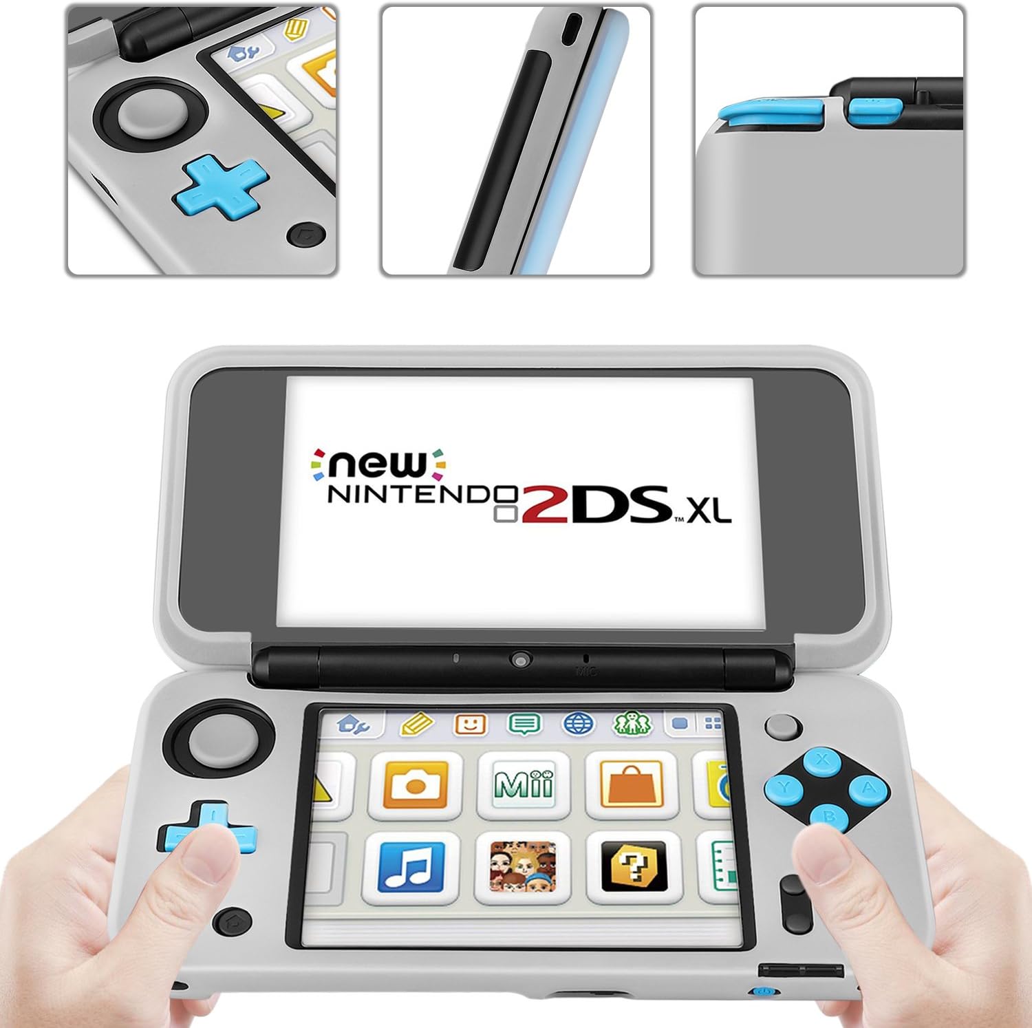 Amazon Com Tnp Silicon Case Compatible With New Nintendo 2ds Xl Ll Soft Rubber Protective Grip Cover Sleeve Game Console Skin Guard Non Slip Comfort Gel Ergonomic Controller Shell Accessories White Amazon Com Tnp Silicon Case Compatible With New Nintendo 2ds Xl Ll Soft Rubber Protective Grip Cover Sleeve Game Console Skin Guard Non Slip Comfort Gel Ergonomic Controller Shell Accessories White