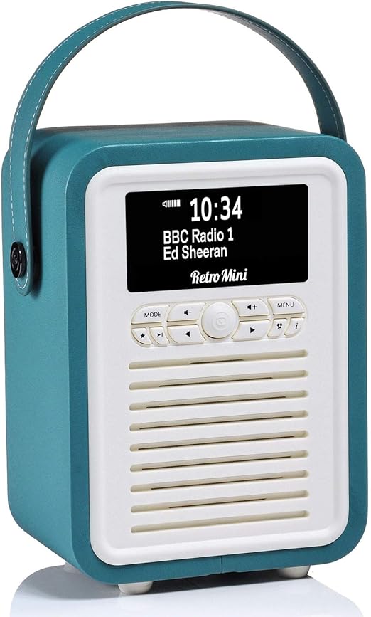 VQ Portable Retro Mini DAB and DAB+ Digital Radio with FM, Bluetooth