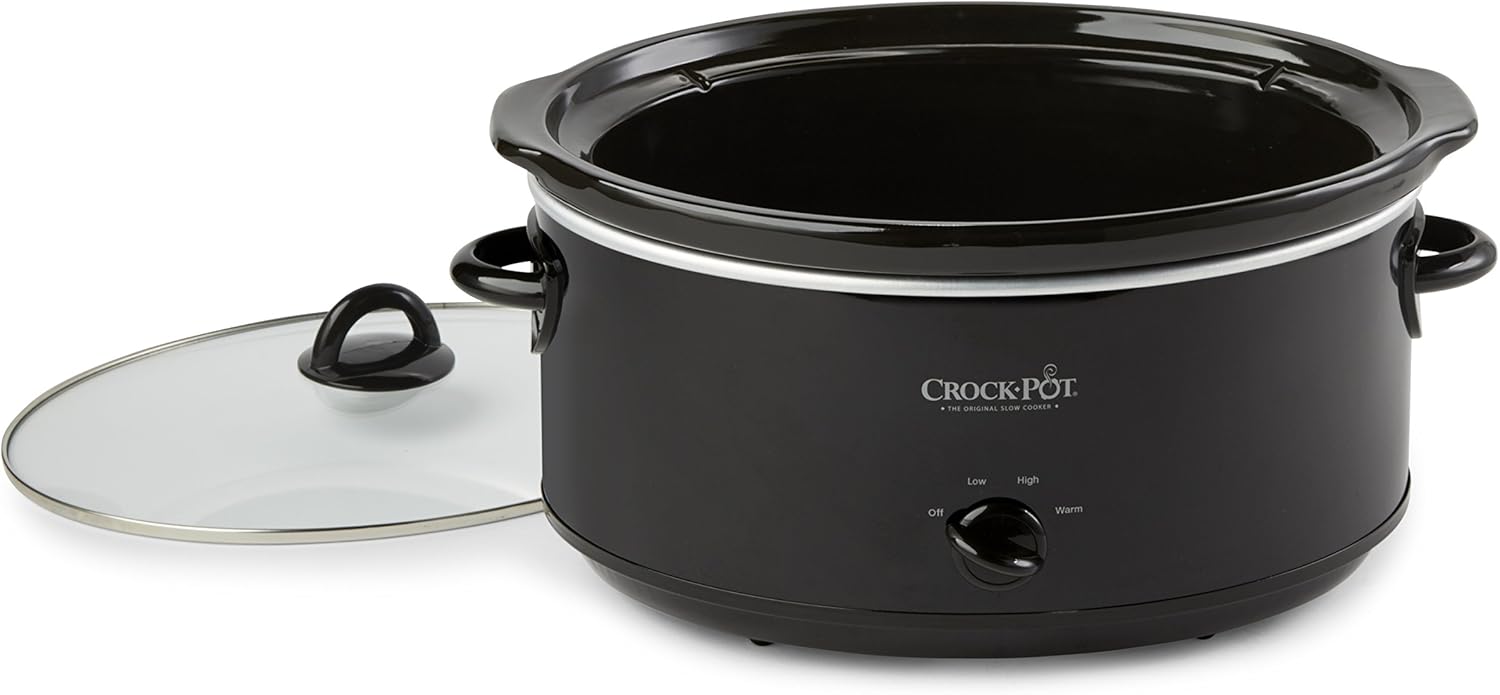 Crock-Pot SCV800-B, 8-Quart Oval Manual Slow Cooker, Black: Kitchen & Dining