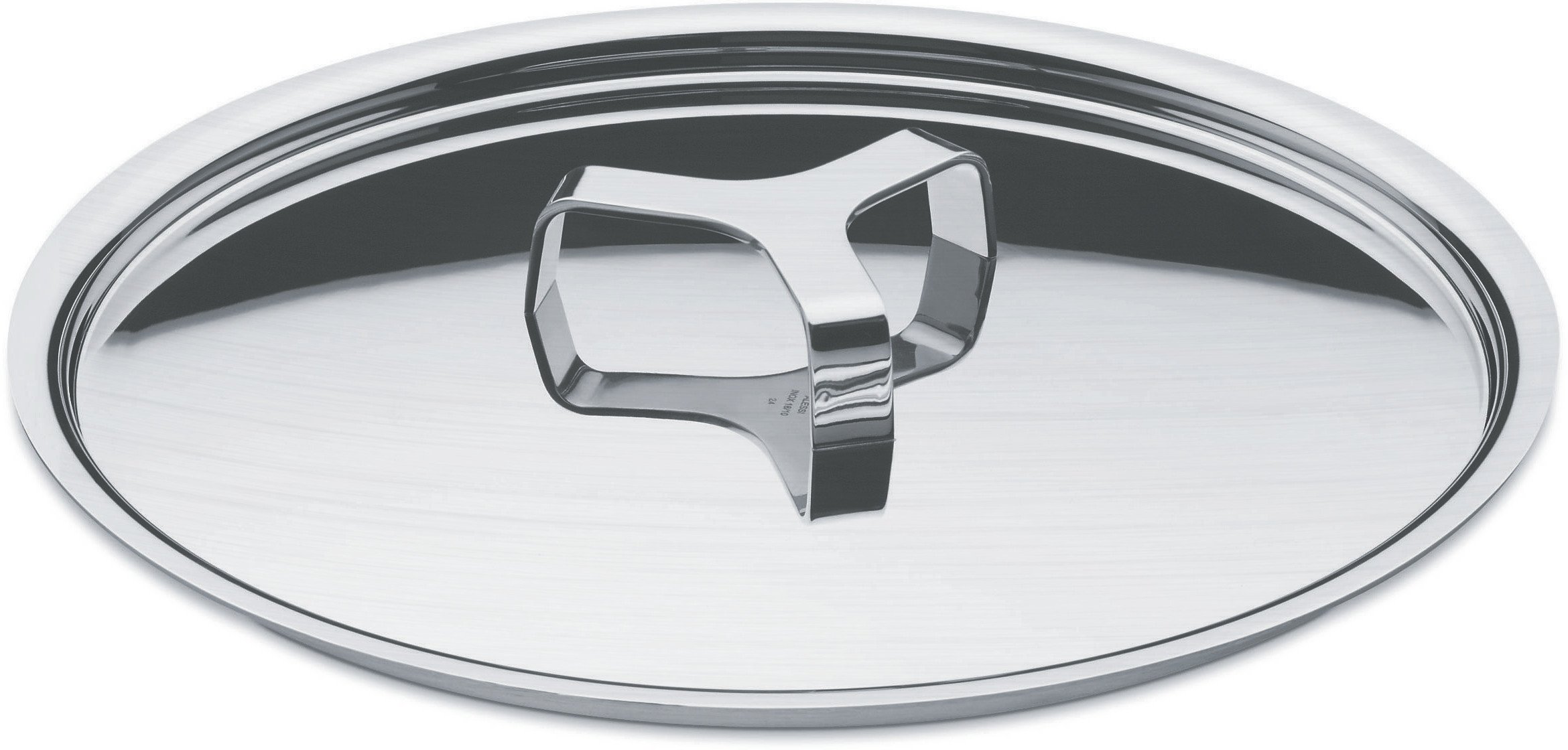A di Alessi Pots&Pans Lid, Stainless Steel, 24 cm, (AJM200/24) — image 1