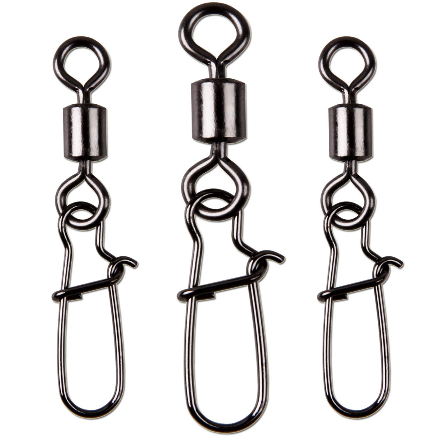 Buy JSHANMEI Fishing Swivel Snap Rolling Swivel with DuoLock Nice Snap