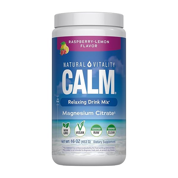 NATURAL VITALITY CALM MAGNESIUM 16OZ POWDER | RASPBERRY...