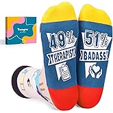 HAPPYPOP Funny Gifts for Realtor Therapist - Chef Baker New Driver Socks for Men Women