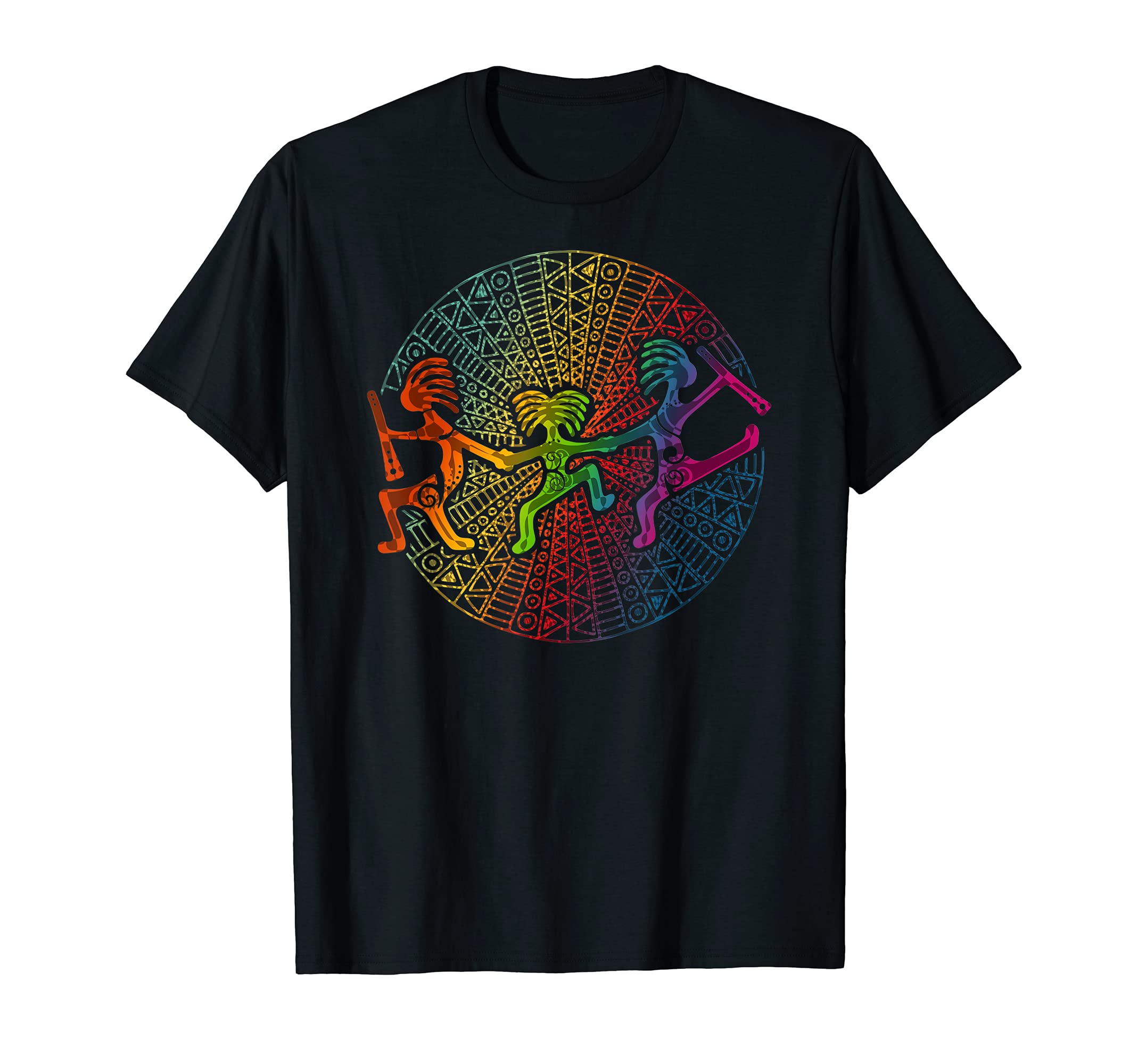 Kokopelli Family Has Fun - Mandala 1 - Fan Fun T-Shirt