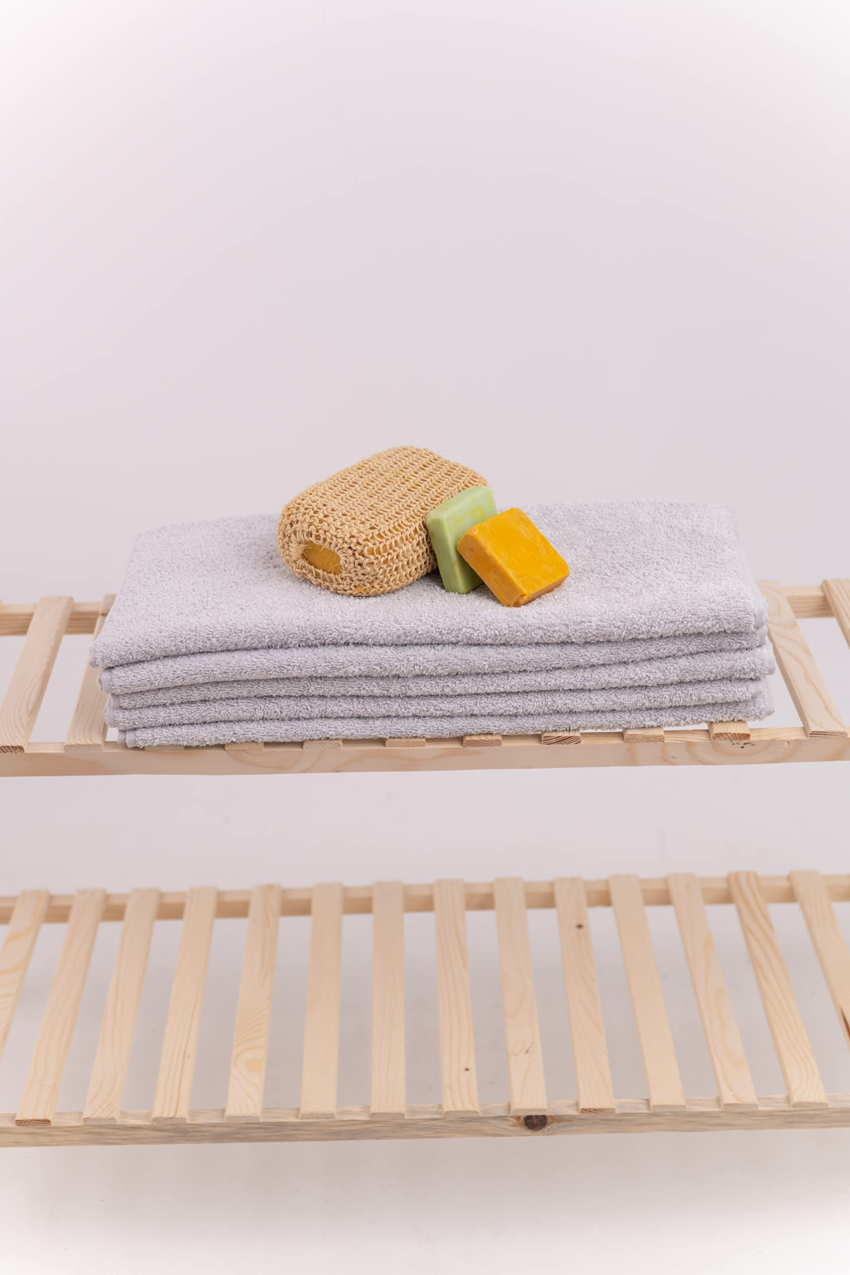 Questo Casa, 1 piece towel, 100% cotton, bath towel/hand towel, gray, 50x90 cm