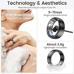 Temdan Smart Ring (2025 Upgraded),Wearable Fitness