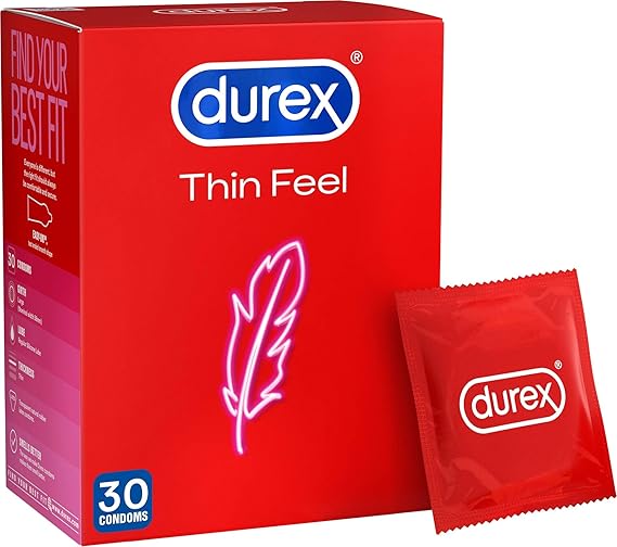Durex Thin Feel Bulk Condoms, Pack of 30 (Packaging May Vary) Amazon