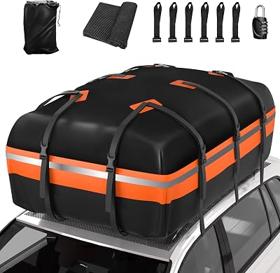 Signstek Car Roof Bag 21 Cu Ft Waterproof Large Luggage Carrier