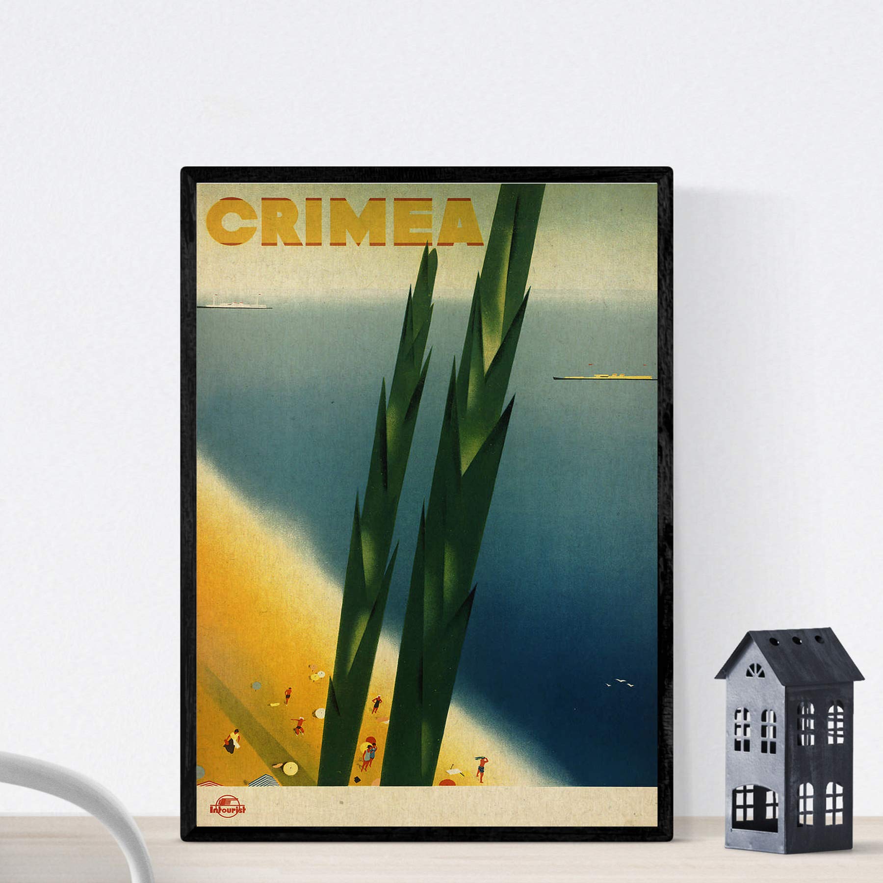 Nacnic Vintage Poster Vintage poster advertising. Meet Crimea. A3 size