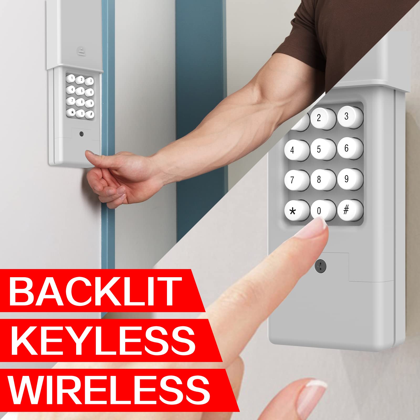 Mua Garage Door Keypad Wireless Keyless Entry Keypad Works with all ...