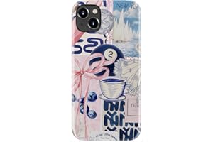 DEENAKIN Cute Wildflower Case for iPhone 15,Aesthetic Y2K Protective Phone Cover for Women, Dual-Layer Protection (Hard PC + 
