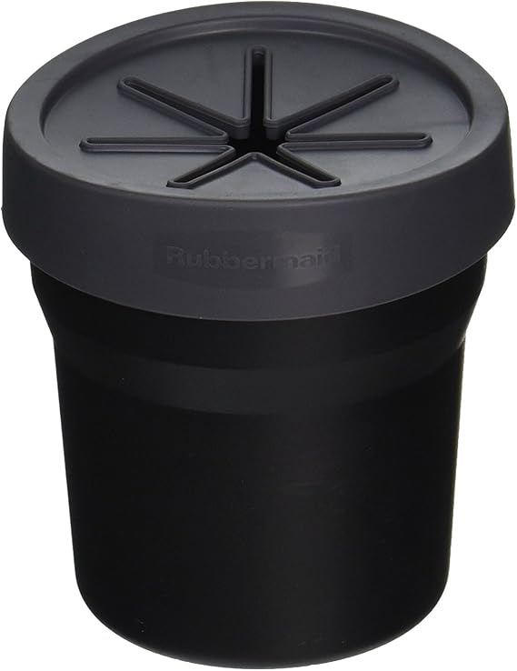 Rubbermaid Michelin EdgeLiner 72, Portavasos Papelera, Negro, Redondo