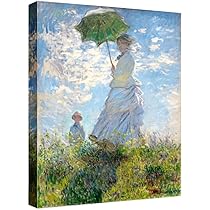 Amazon.com: ELITEART-Woman with a Parasol Madame Monet and