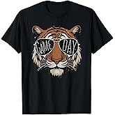 Touchdown American Football Game Day Thanksgiving Tiger Cool T-Shirt