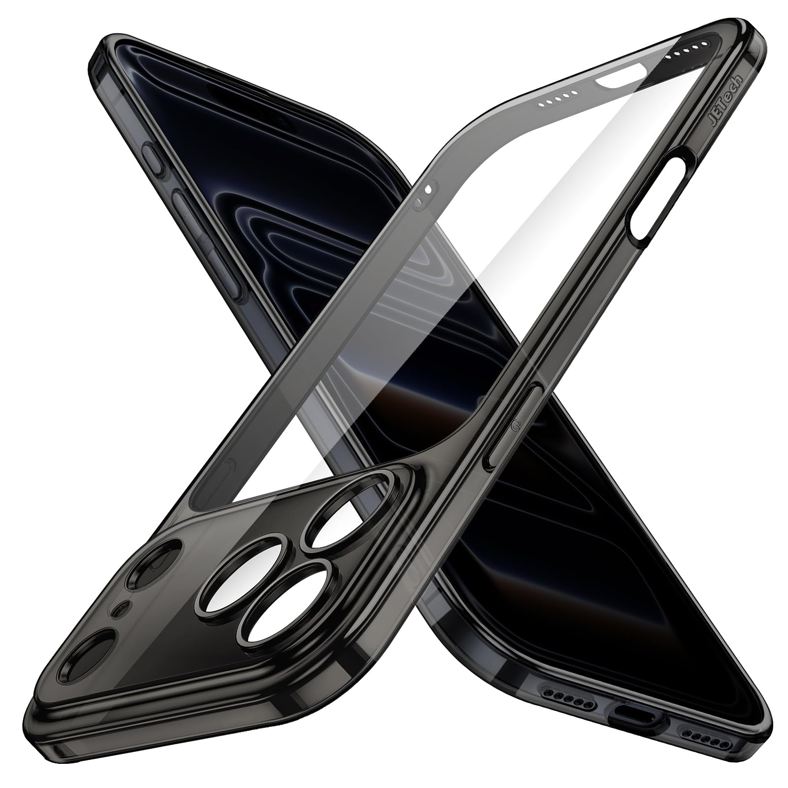 Photo 1 of JETech Slim Case for iPhone 17 Pro 6.3-Inch with Camera Lens Full Protection, Ultra-Thin Lightweight Clear Minimalist Protective Phone Cover (Black)