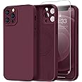 Kiresen Magnetic for iPhone 13 Pro Case with Screen Protector - Compatible with MagSafe - Upgraded Camera Protection - Silicone Shockproof Protective Phone Case 6.1" for Women Girls - Nice Plums Color