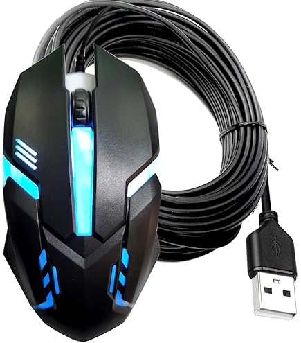 Amazon.com: YOTETION Long USB A Mouse - 15FT Wired Mouse for