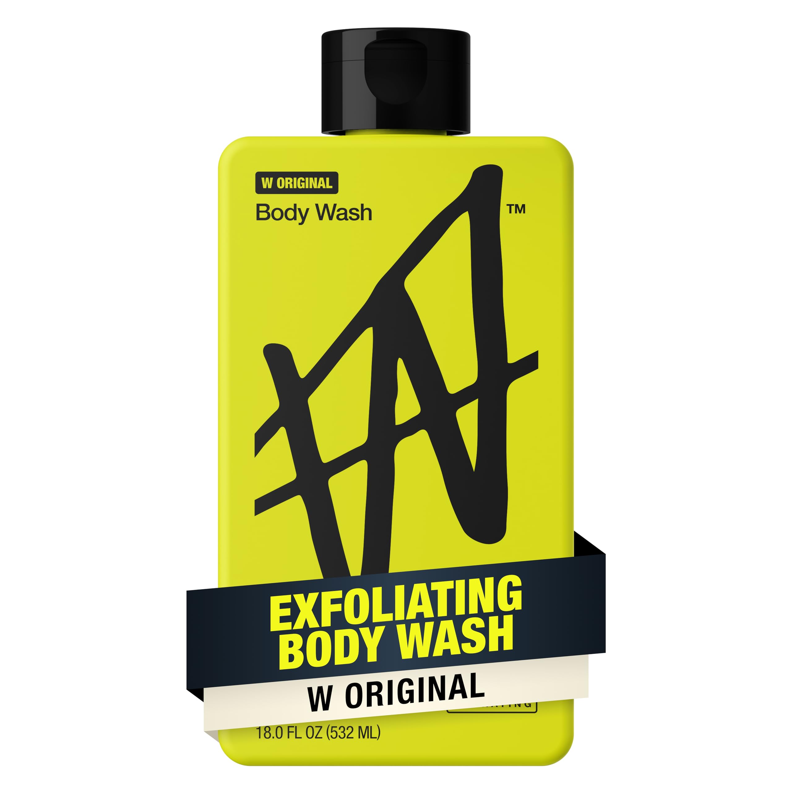 W By Jake Paul Body Wash - Exfoliating - Hydrating - W Original - 18 fl oz