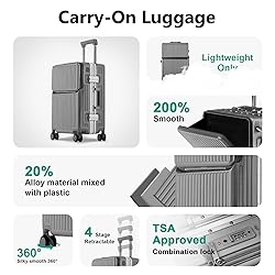 AIWEINY Hard Shell Luggage 26 Inch Travel