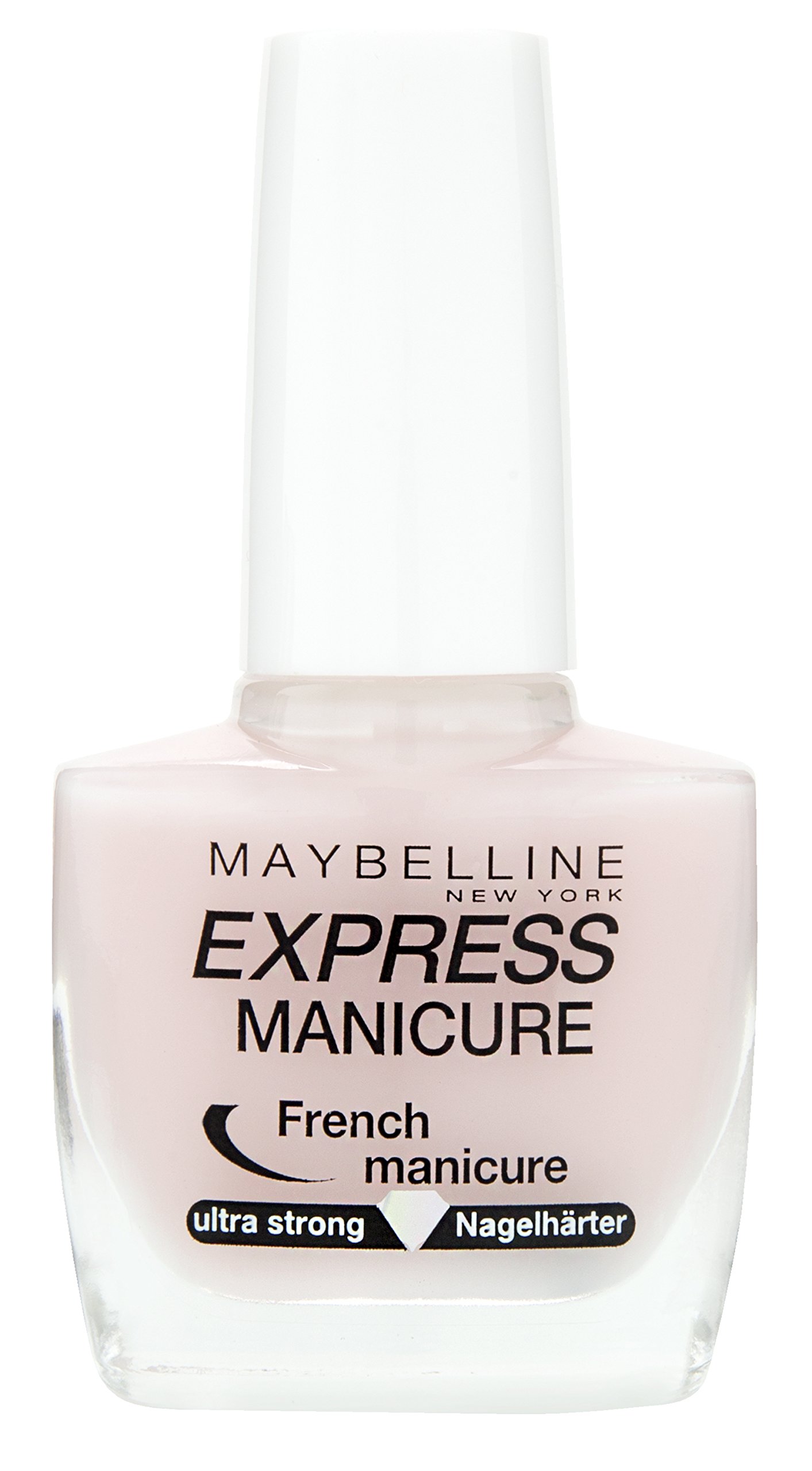 Maybelline New York Make-up Nailpolisch Express Natural French Manicure Nail Polish French Manicure Pink Nail Hardener for strengthened Nails Look, 1 x 10 ml